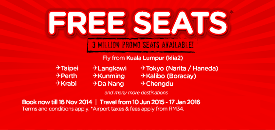#BIGGERTHANBIG AIRASIA FREE SEATS!