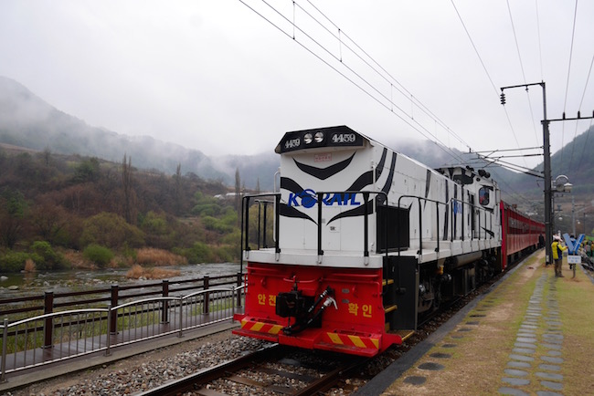 【韩国】乘搭中部内陆列车 V-TRAIN 感受大自然