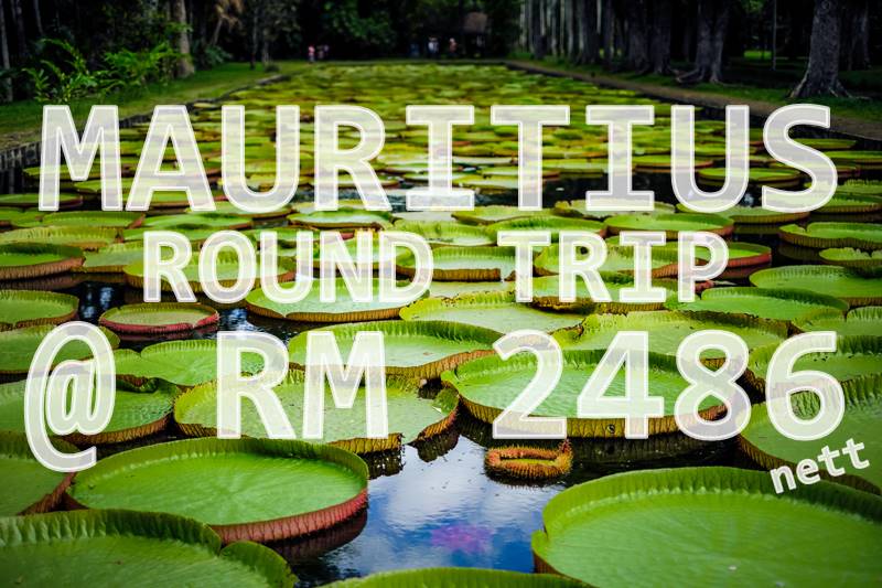FLY MAURITIUS @ RM 2486 ROUND TRIP BY【AIR MAURITIUS】✈