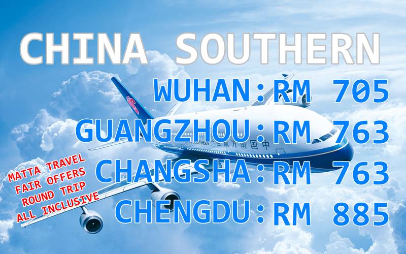 【CHINA SOUTHERN AIRLINES】MARCH MATTA TRAVEL FAIR EXCLUSIVE DEALS 2019!