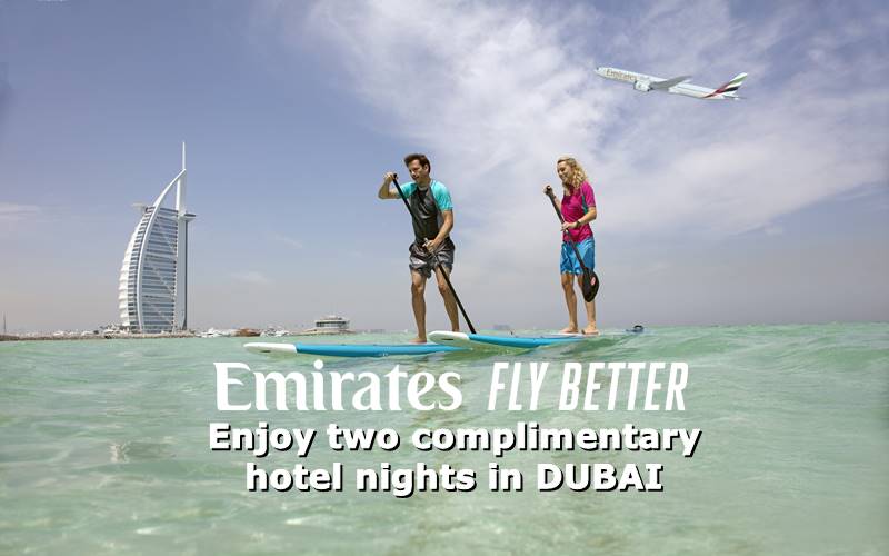 BE【EMIRATES】GUEST, STAY 2 NIGHTS AT DUBAI FOR FREE!