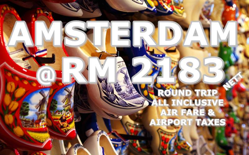 AMSTERDAM ROUND TRIP BY【ETIHAD AIRWAYS】@ RM 2183