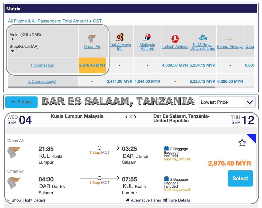 Oman air ticket booking