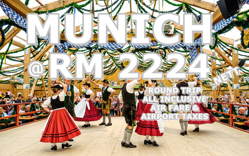 MUNICH ROUND TRIP BY【OMAN AIR】@ RM 2224 NETT