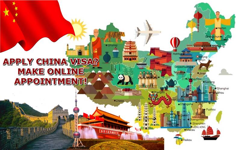 TO SAVE TIME FOR【CHINA】VISA SUBMISSION, MAKE ONLINE APPOINTMENT NOW!