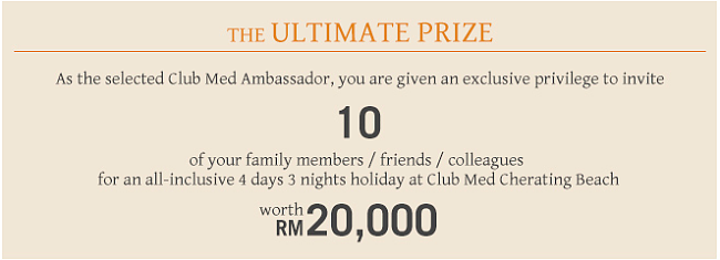 Club Med Ambassador Search Prize
