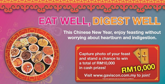 Eat Well, Digest Well with Gaviscon this Chinese New Year