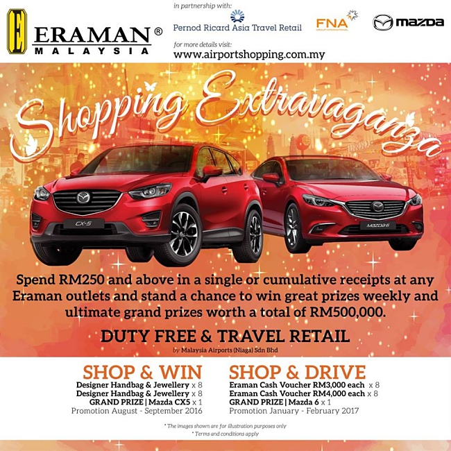 Travel & Shop To Win Big From Eraman
