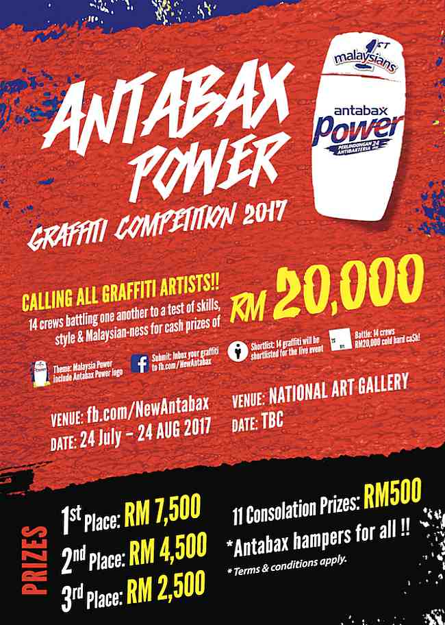 Antabax POWER Graffiti Competition 2017 Explores the Power of Malaysian-ness