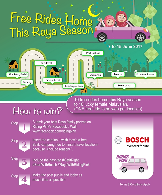 Balik Kampung For Free with Bosch!