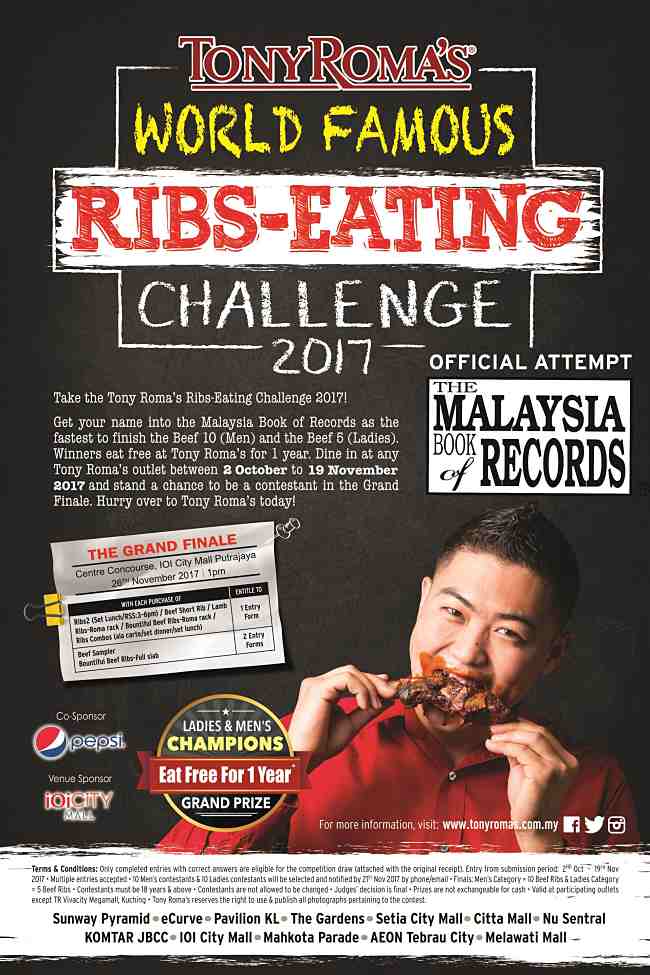 Tony Roma’s Ribs-Eating Contest Is Back!