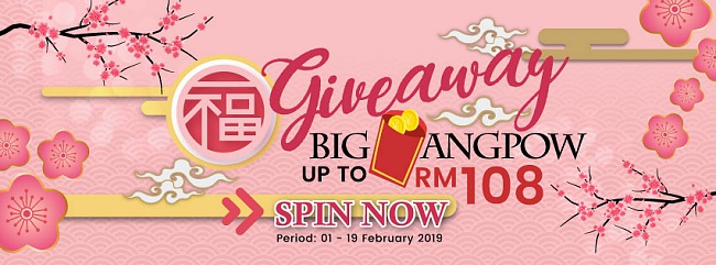 Angpow Up To RM108 For You To Use To Book Your Trips! 