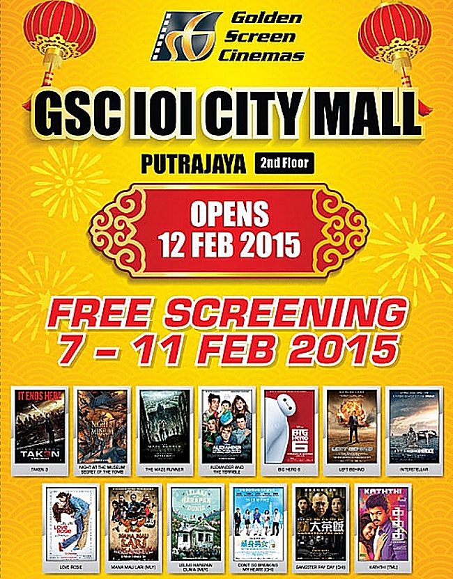 Free Movie Screening At GSC IOI City Mall!