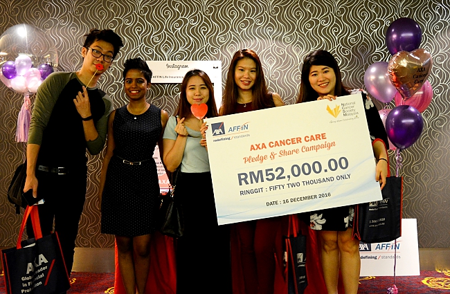 #AXAStandsUpToCancer Raised Rm52,000 For National Cancer Society Malaysia!