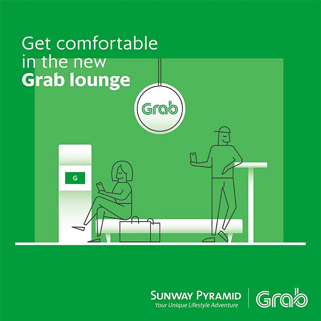 First Grab Lounge At Sunway Pyramid!