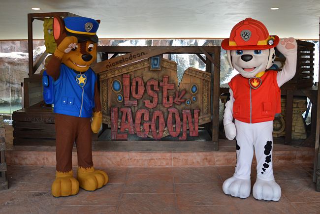 Chase and Marshall of PAW Patrol joins in the celebration at Sunway Lagoon