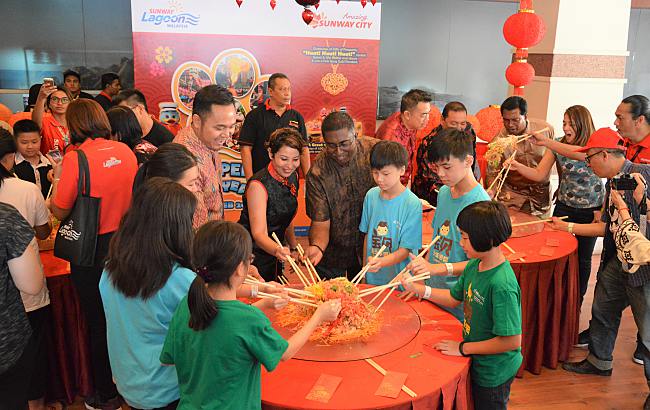 Chase and Marshall of PAW Patrol joins in the celebration at Sunway Lagoon