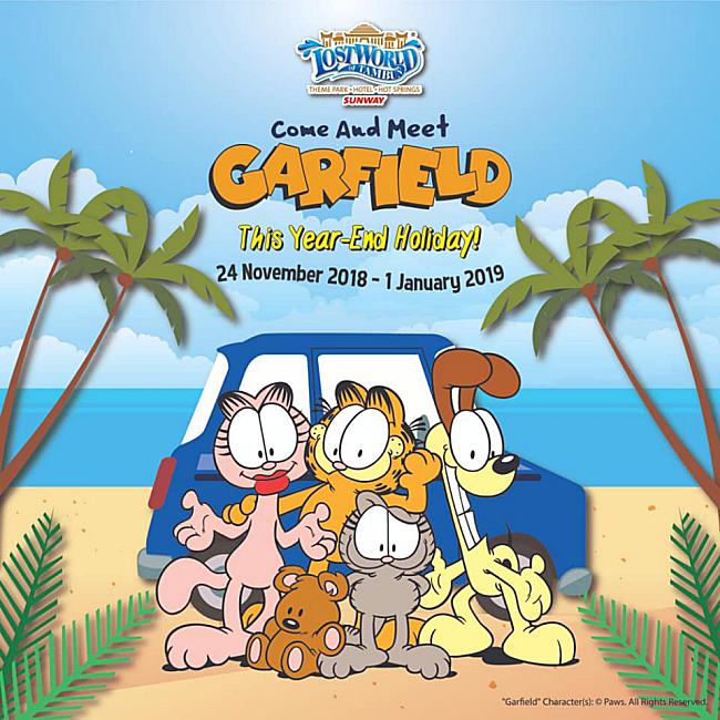 Watch out as Garfield and Friends invade Lost World Of Tambun