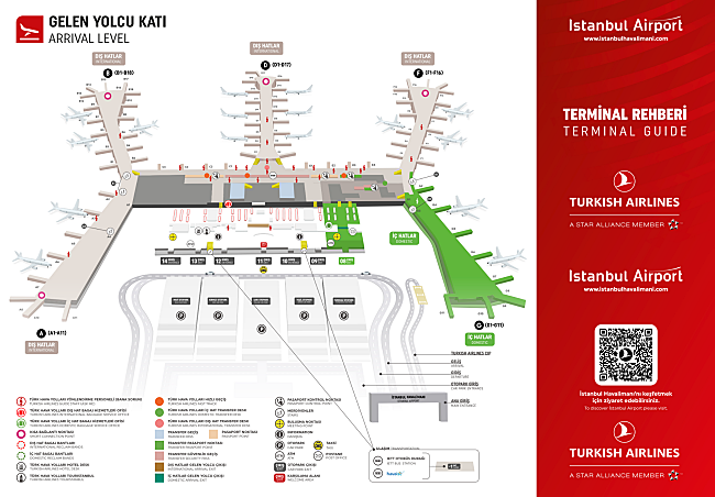 turkish airlines istanbul new airport terminal map