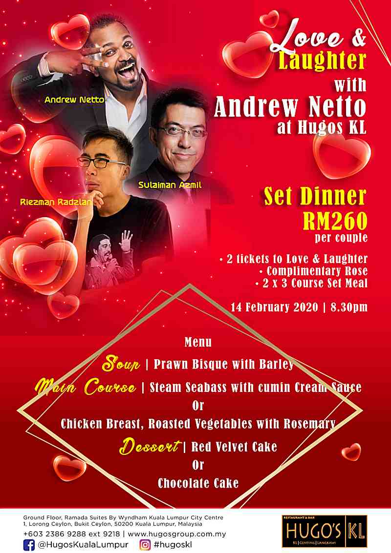 Love & Laughter this Valentine’s Day at Ramada Suites By Wyndham KLCC