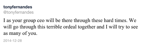 Words From Tony Fernandes