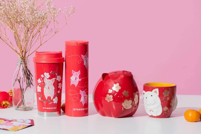 马来西亚星巴克推出猪年限定周边产品 & 限定 TEAVANA 茶饮！