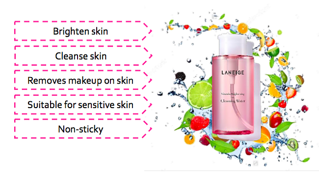 Laneige’s All New Vitamin Brightening Cleansing Water 