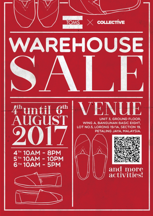 TOMS FIRST EVER WAREHOUSE SALE!