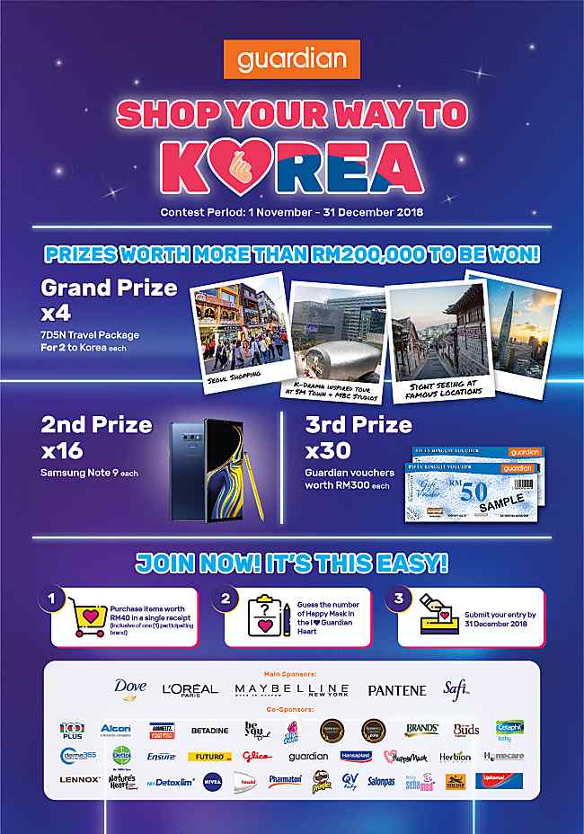 Shop Your Way To Korea At Guardian Malaysia!