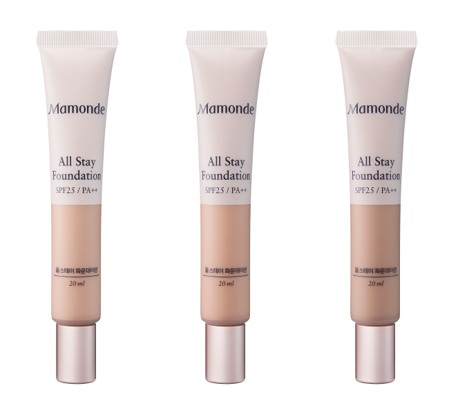 First look at the New MAMONDE ALL STAY FOUNDATION!