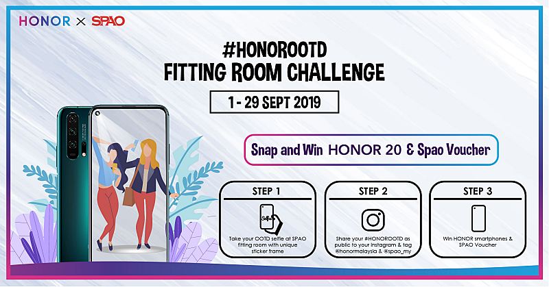 #HONOROOTD Fitting Room Challenge by HONOR Malaysia and SPAO! 