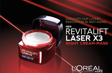 L’ORéAL PARIS 全新 REVITALIFT LASER X3  活肌修护弹力晚霜