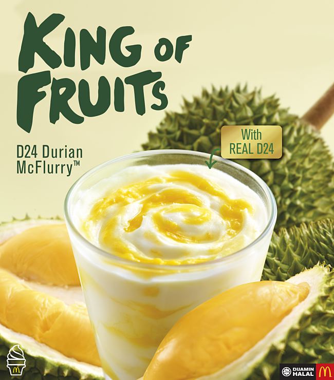 McDonald’s Burger ‘Syok’ and real D24 Durian McFlurry!