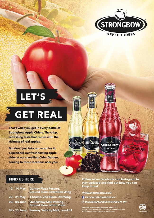 Visit Any Of The Cider Garden Locations And Redeem A Free Bottle Of Strongbow Apple Cider!