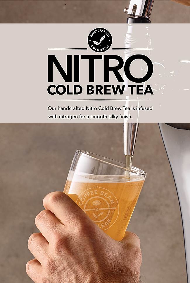 Be among the first in Asia to try the delicious new Peach Jasmine Nitro Cold Brew Tea