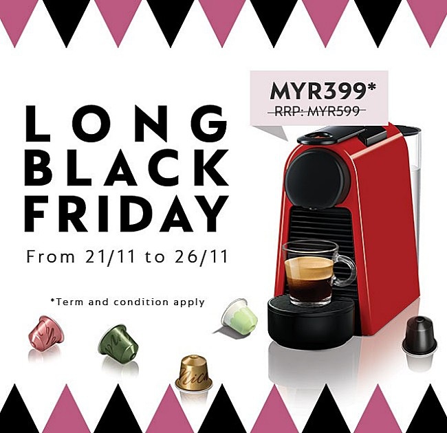 “I’ll have a Long Black, Friday that is,” says Nespresso