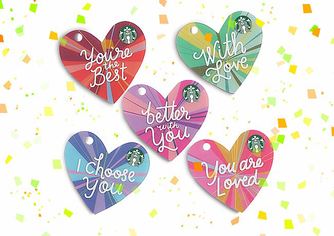 Check Out These Cute Heart-Shaped Starbucks Card!