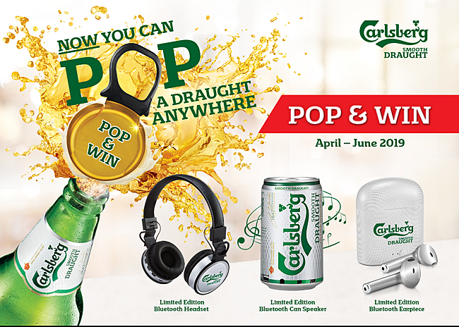 POP! And Win Fabulous Prizes With Carlsberg Smooth Draught Promotion 