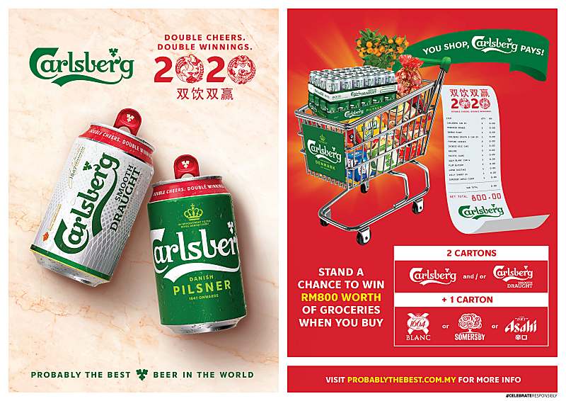 Carlsberg Toasts To 2020 With “Double Cheers, Double Winnings” 