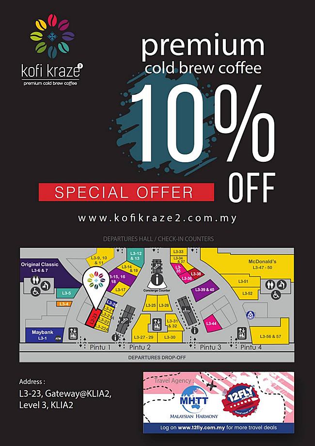 Get 10% Off Your Kofi Kraze2 When You Balik Kampung! 