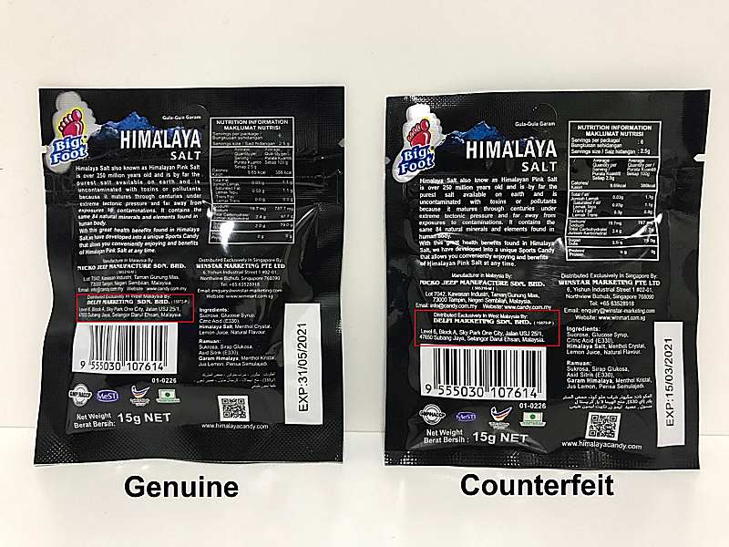 Be Careful On Counterfeit Himalaya Salt Sports Candy!