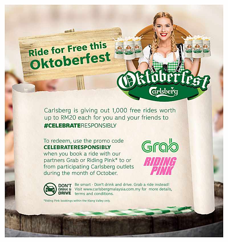 Carlsberg Kicks Off Oktoberfest Celebrations withNationwide Promotions & Free Rides