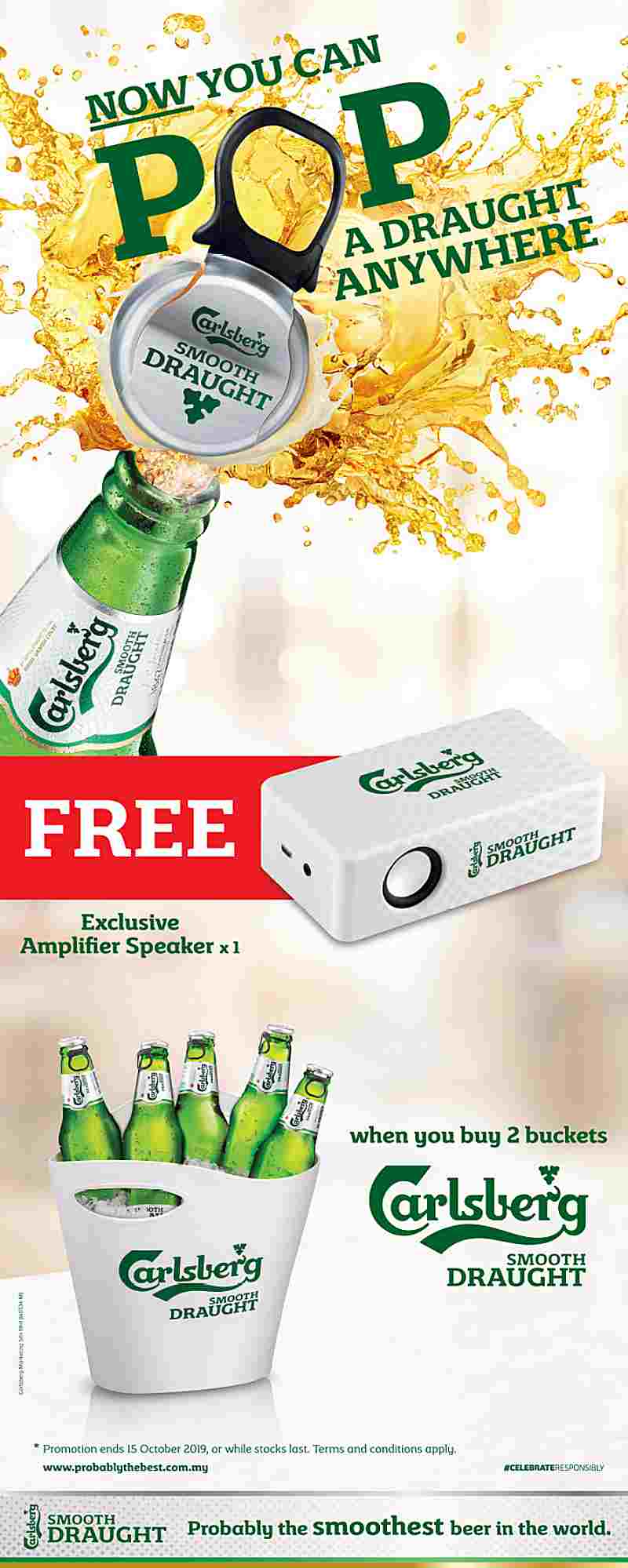 Amplify Music Moments With Carlsberg Smooth Draught “Pop & Win” 