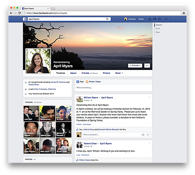 Facebook Legacy Contact