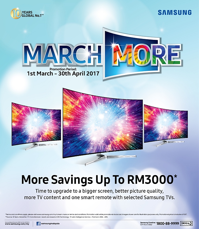 Save Up To RM3,000 On A Samsung TV!