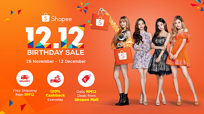 Shopee 12.12 Birthday Sale With BLACKPINK as its first regional brand ambassador