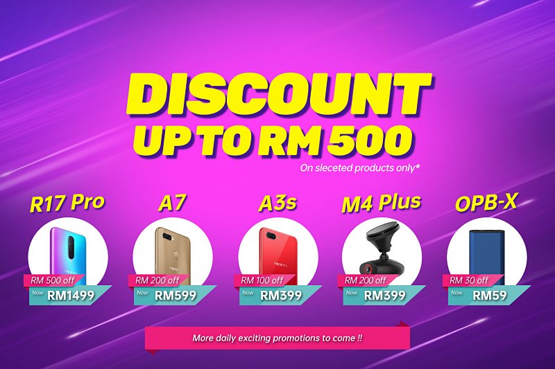 Celebrate Merdeka Month with OPPO National Day Flash Sale and get discount up to RM 500!