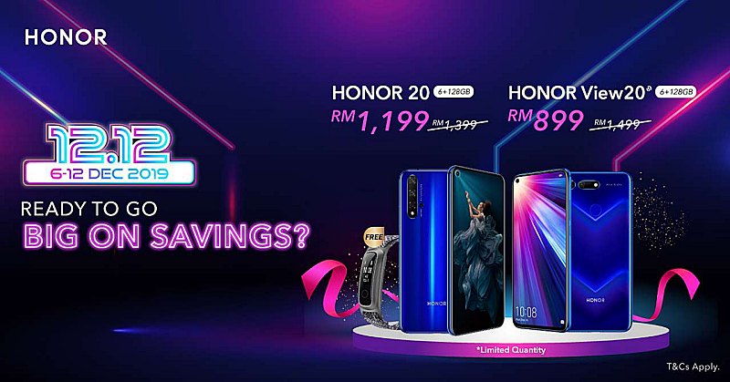 Save up to RM 650 with HONOR’s 12.12 sale!