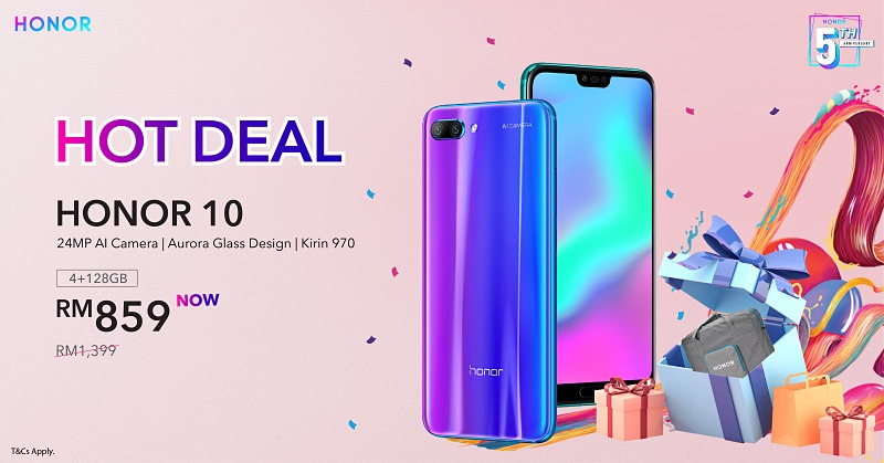 HONOR Malaysia Continues the Biggest Party Ever with Irresistible Deals for its 5th Anniversary!