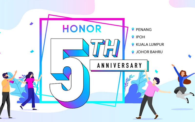 HONOR Malaysia Continues the Biggest Party Ever with Irresistible Deals for its 5th Anniversary!